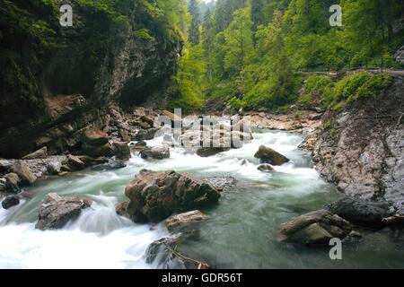 Geografia / viaggi, in Germania, in Baviera, paesaggi, Alpi Breitachklamm vicino a Oberstdorf, , Additional-Rights-Clearance-Info-Not-Available Foto Stock