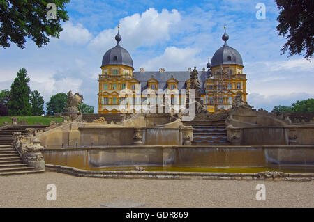 Seehof Castello, Memmelsdorf vicino a Bamberg, Alta Franconia, Baviera, Germania, Europa. Foto Stock