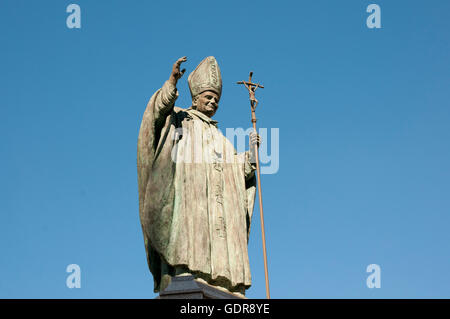 Papa Giovanni Paolo II statua - Spagna Foto Stock