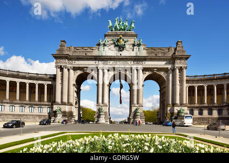 Arco, Giubileo Parc du Cinquantenaire, Bruxelles, Belgio Foto Stock