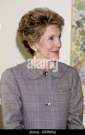NANCY REAGAN presidente moglie sposata con il presidente statunitense Ronald Reagan Foto Stock