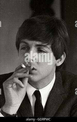 Paul McCartney su un Hard Days Night Train. Foto Stock