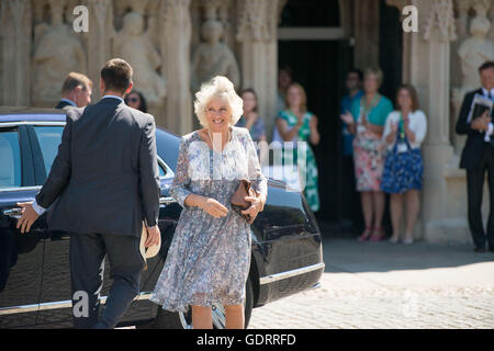 Exeter Devon, Regno Unito. 19 Luglio, 2016. Il Duca e la duchessa di Cornovaglia, il principe Carlo e Camilla, visitare Exeter, Credito: @camerafirm/Alamy Live News Foto Stock