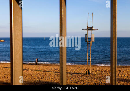 Barceloneta Beach, Barcellona. La Catalogna, Spagna Foto Stock