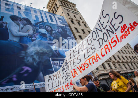 Le proteste contro la triste situazione sociale.Rivoluzione spagnola 2011 .15 M y 19 J.Indignados.indignato.proteste sociali moveme Foto Stock