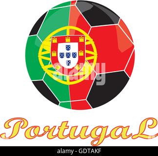 Il Portogallo football icona Illustrazione Vettoriale