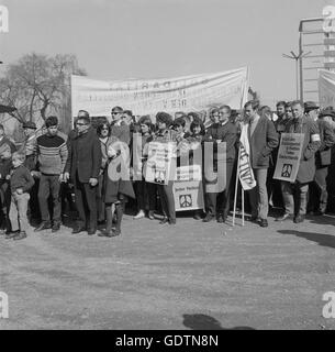 Dimostrazione marzo ad Augsburg, 1966 Foto Stock