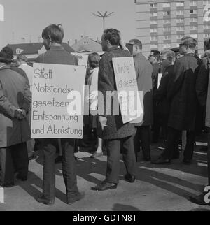 Dimostrazione marzo ad Augsburg, 1966 Foto Stock