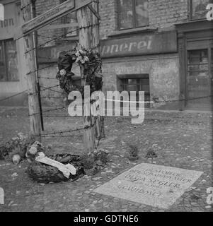 La memoria di una vittima del muro di Berlino, 1964 Foto Stock