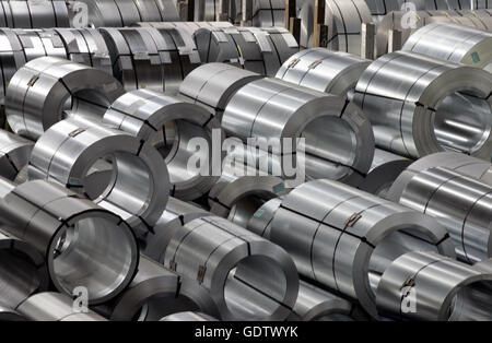 Il nastro a caldo mulino a EKO Stahl Foto Stock