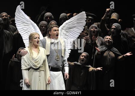 "Lohengrin", direttore: Kasper Holten Foto Stock