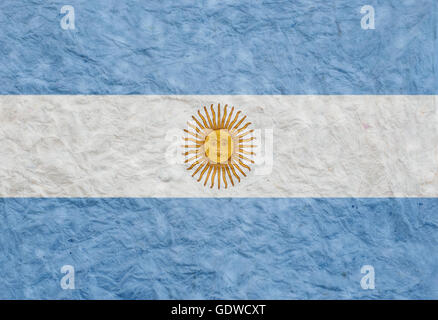Lo stile di carta bandiera dell'Argentina Foto Stock