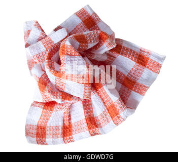 Tovagliolo da tavola isolata contro uno sfondo bianco Foto Stock