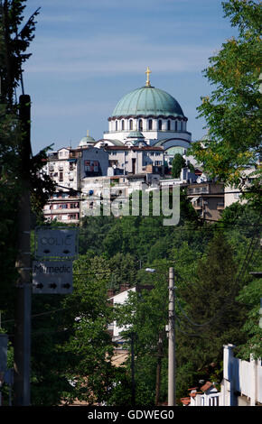 Sveti Sava, o la chiesa di San Sava, Belgrado, Serbia Foto Stock