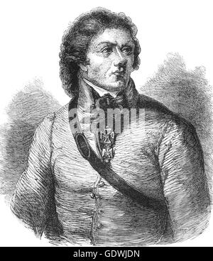 Andrzej Tadeusz Bonawentura Kościuszko (1746 - 1817) era un polacco-lituano ingegnere militare e un capo militare che è diventato un eroe nazionale in Polonia, la Lituania, la Bielorussia e gli Stati Uniti. Egli ha combattuto sul lato americano nella guerra rivoluzionaria americana e successivamente come comandante supremo del polacco forze armate nazionali,quando ha portato il 1794 Insurrezione di Kościuszko. Foto Stock