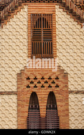 Dettaglio di Pavellons de la Finca Güell, di Antonio Gaudi. Barcellona. La Catalogna. Spagna Foto Stock