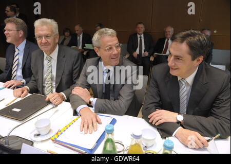 Kretschmann, Roettgen e McAllister Foto Stock