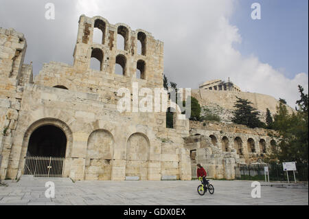 L' Odeon di Erode Attico Foto Stock