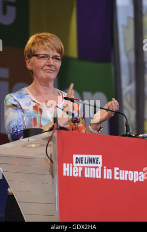 Gabi Zimmer a Berlino, Germania, 2014 Foto Stock