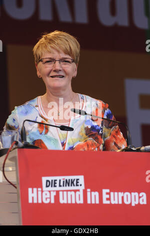 Gabi Zimmer a Berlino, Germania, 2014 Foto Stock