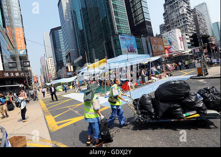 Pro-democrazia proteste in Hong Kong Foto Stock