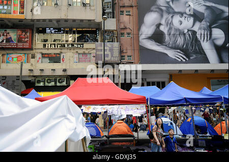 Pro-democrazia proteste in Hong Kong Foto Stock