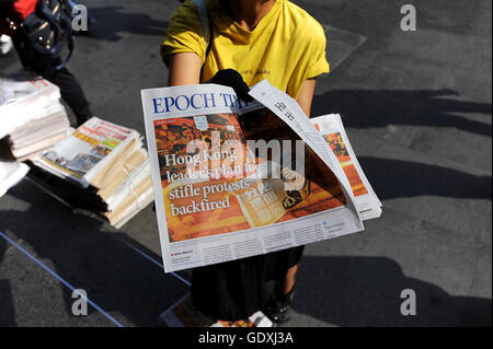 Pro-democrazia proteste in Hong Kong Foto Stock