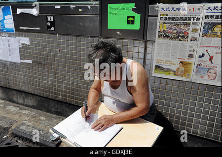 Pro-democrazia proteste in Hong Kong Foto Stock