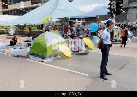 Pro-democrazia proteste in Hong Kong Foto Stock