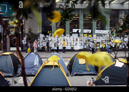 Pro-democrazia proteste in Hong Kong Foto Stock