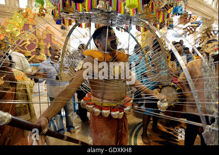 Thaipusam a Singapore 2012 Foto Stock