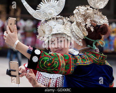 Miao comunità in Qiandongnan, 2015 Foto Stock