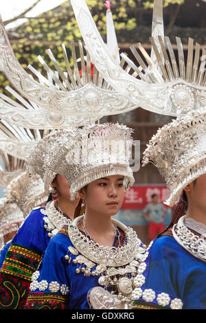 Miao comunità in Qiandongnan, 2015 Foto Stock