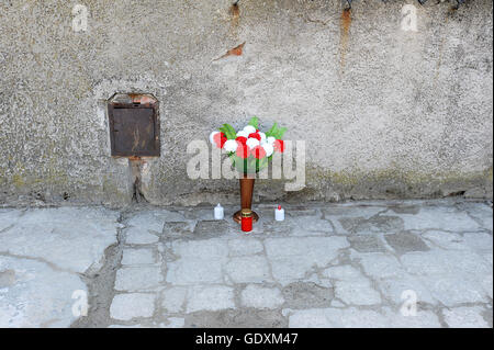 Campo di concentramento di Auschwitz Foto Stock