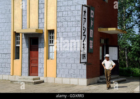 La Corea del Nord. Pyongyang. 2012. Presso il Film Studios Foto Stock