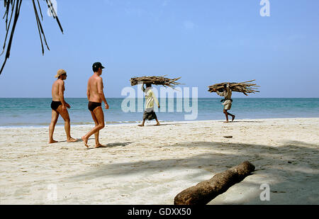 MYANMAR. Stato di Rakhine. Thandwe. 2008. Ngapali Beach Foto Stock