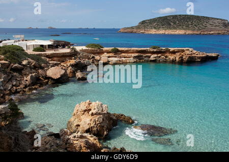 Geografia / viaggi, Baleari Spagna Islds., Ibiza, Punta de Sa Torre, Seascape, Additional-Rights-Clearance-Info-Not-Available Foto Stock