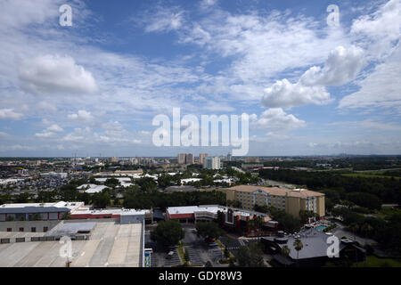 L'Occhio di Orlando a 400ft ruota di osservazione su International Drive in Orlando Florida Foto Stock