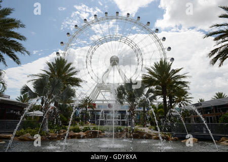 L'Occhio di Orlando a 400ft ruota di osservazione su International Drive in Orlando Florida Foto Stock