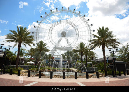 L'Occhio di Orlando a 400ft ruota di osservazione su International Drive in Orlando Florida Foto Stock