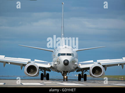 Boeing P-8 Poseidon 737-800 (BBJ2/C-40/P-8)SCO USA - Navy REG: 168764 il pattugliamento marittimo di aeromobili. SCO 10,775. Foto Stock