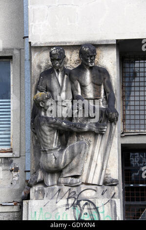Architettura socialista a Bratislava Foto Stock