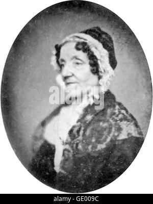 MARIA EDGEWORTH (1768-1849) autore anglo-irlandese circa 1840 Foto Stock