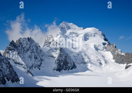 Geografia / viaggi, Francia, Barre des Ecrins (4102m) e il Ghiacciaio bianco, Ecrin gamma e il parco nazionale, Additional-Rights-Clearance-Info-Not-Available Foto Stock