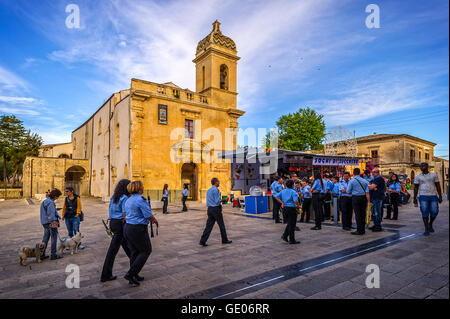 Italia Sicilia Ragusa Ibla- Chiesa di San Vincenzo Fereri Foto Stock