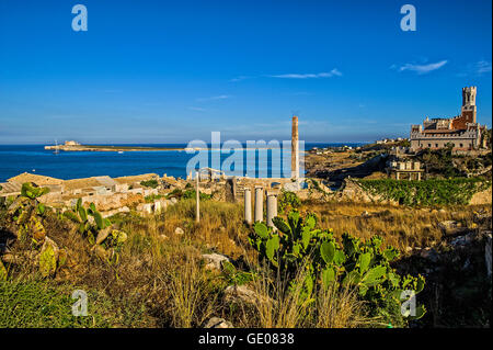 Italia Sicilia Portopalo di Capo Passero - Tonnara Foto Stock