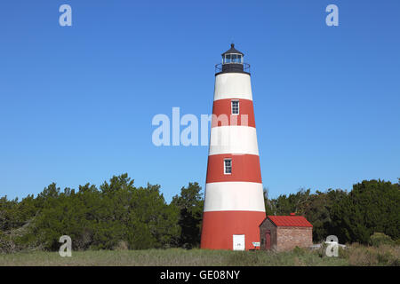 Geografia / viaggi, STATI UNITI D'AMERICA, Georgia, Sapelo Island, Sapelo Island Lighthouse, costruito 1820, vista esterna, Additional-Rights-Clearance-Info-Not-Available Foto Stock
