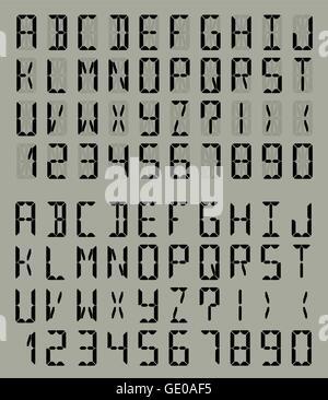 Font digitali Illustrazione Vettoriale