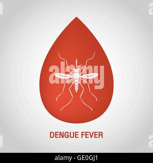 La febbre Dengue logo Illustrazione Vettoriale