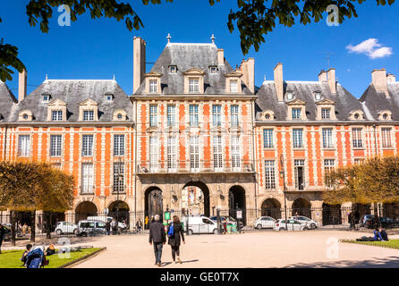 Place des Vosges, Parigi Foto Stock